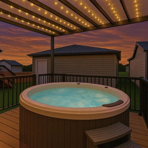 Southwest Edmonton Apartment | NEW-Luxury 6BR Retreat-Hot Tub-KingBed-EV Charger