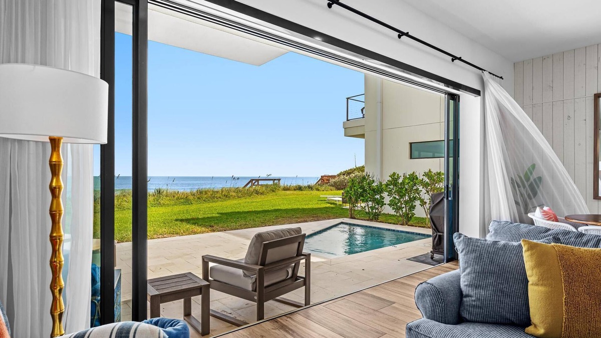 Melbourne Beach House | NEW Luxury Modern Beachfront Villa w/Private Heated Pool, BBQ Grill, OCEANFRONT