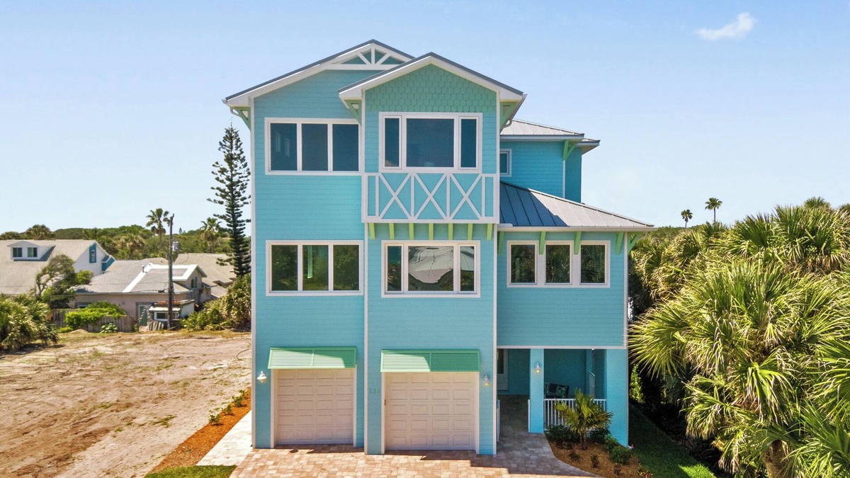Cocoa Beach House | New Ocean View Beach House with a Heated Private Pool! Park Here Walk Everywhere