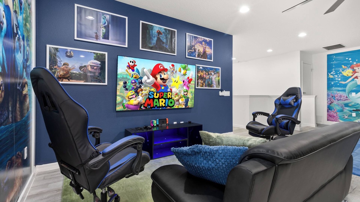 Loughman House | NEW! Resort 14BR 11BA Vacation Pool Villa - Disney, Home Theater, Game Room