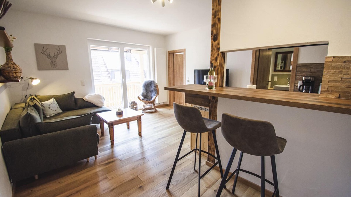 Bischofsheim an der Rhon Apartment | New, romantic Rotmilan holiday apartment with a view of the mountains