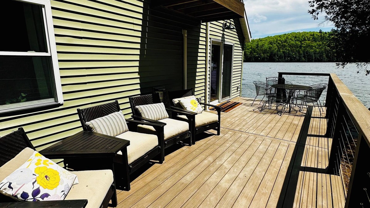 West Enfield House | NEW water’s edge lake house on Cold Stream