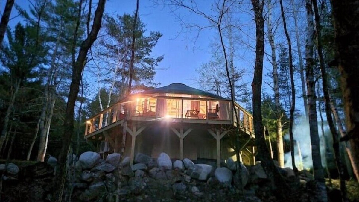 North Penobscot House | New YURT on the bank of the Penobscot river. Near Baxter & National monument