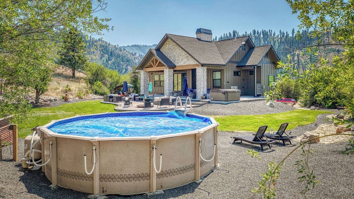 Garden Valley Cabin | Newly built cabin with private 2 acres, pool & hot tub