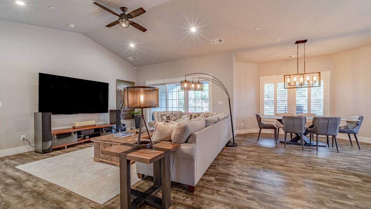 McKinleyville House | Newly built home with hot tub, fire table, game room & gym with Peloton bike