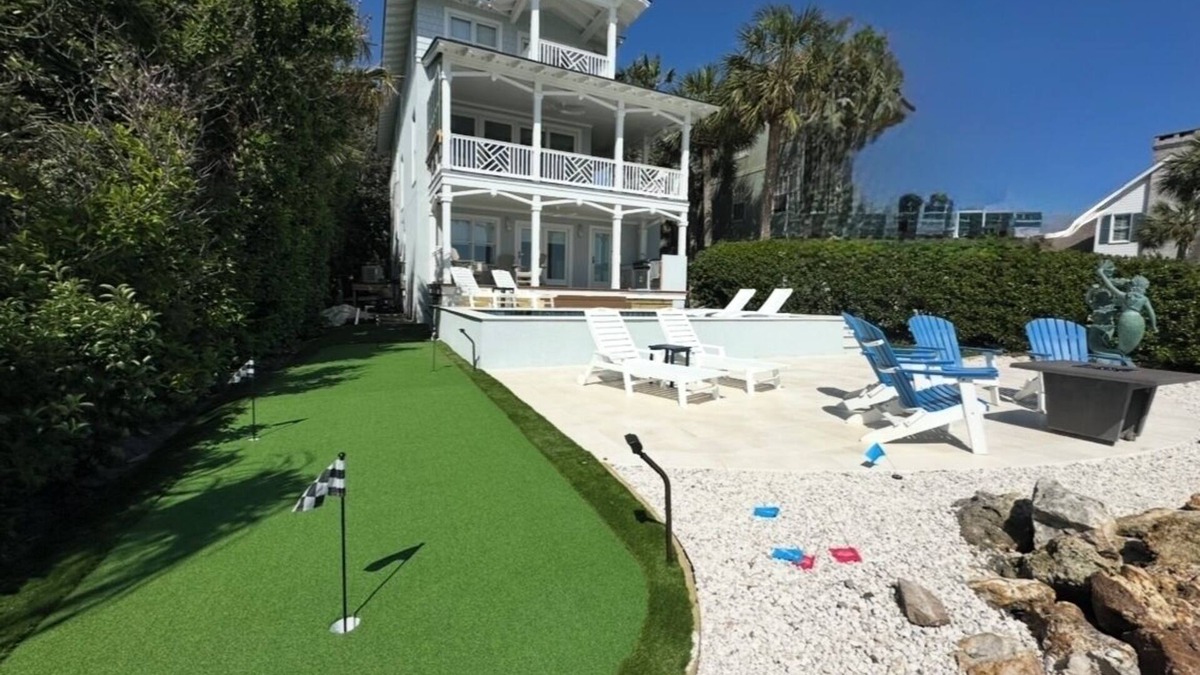 King City House | Newly Renovated Oceanfront Luxury Home - Pool, Putting Green & Steps to Village!