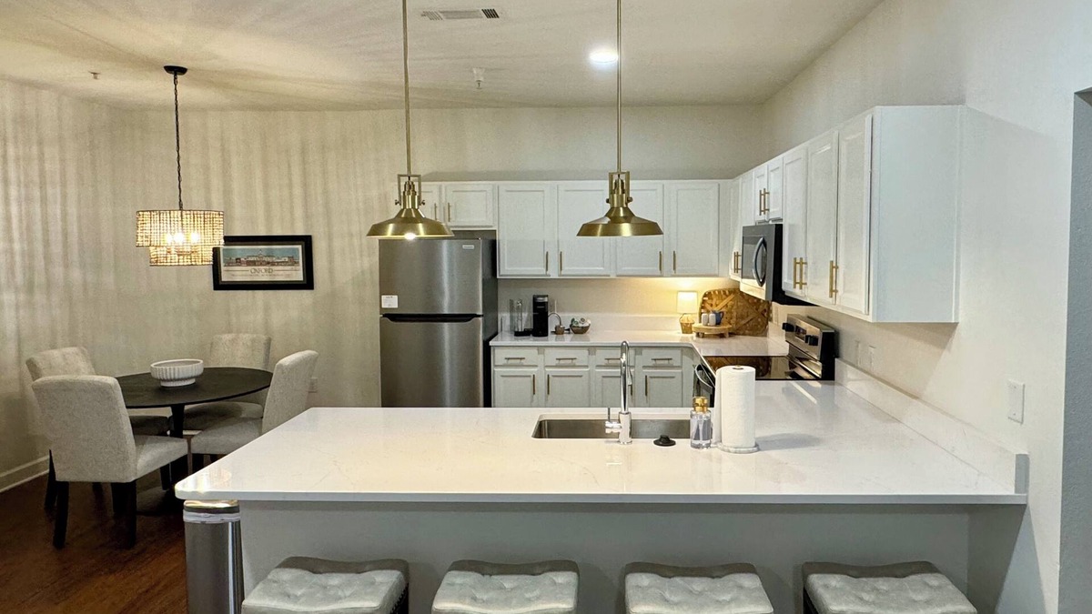 Oxford Condo | Newly Renovated Condo at The Bluffs West! Walk to campus, pool, and gym access.