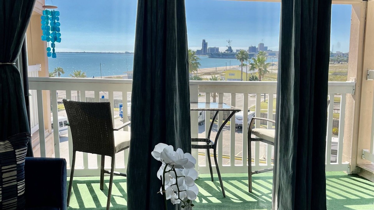 North Beach Condo | Newly Renovated Beach Condo with views of the ocean and downtown Corpus Christi!