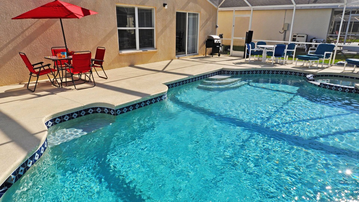 Florida Central Atlantic Coast House | Newly Updated, Large Pool, Spa, Game Room, Near Orlando Disney, No Rear Neighbor