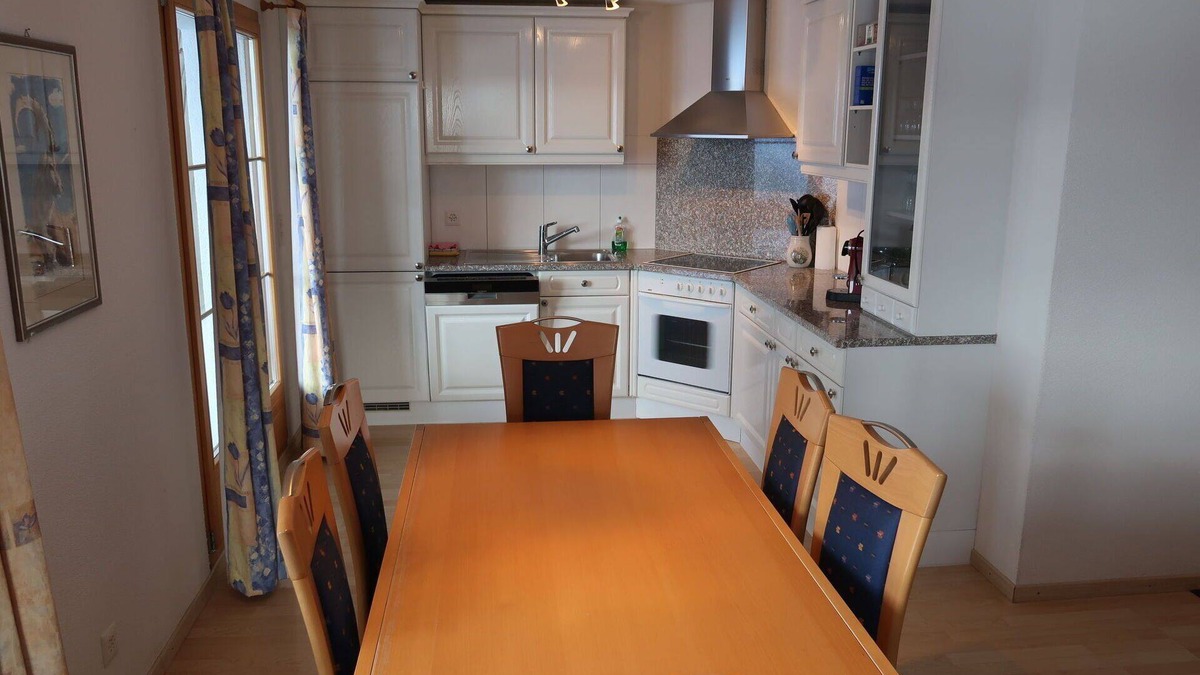 Riom-Parsonz Apartment | Nice apartment for 8 people with WIFI, TV, terrace, pets allowed and panoramic view