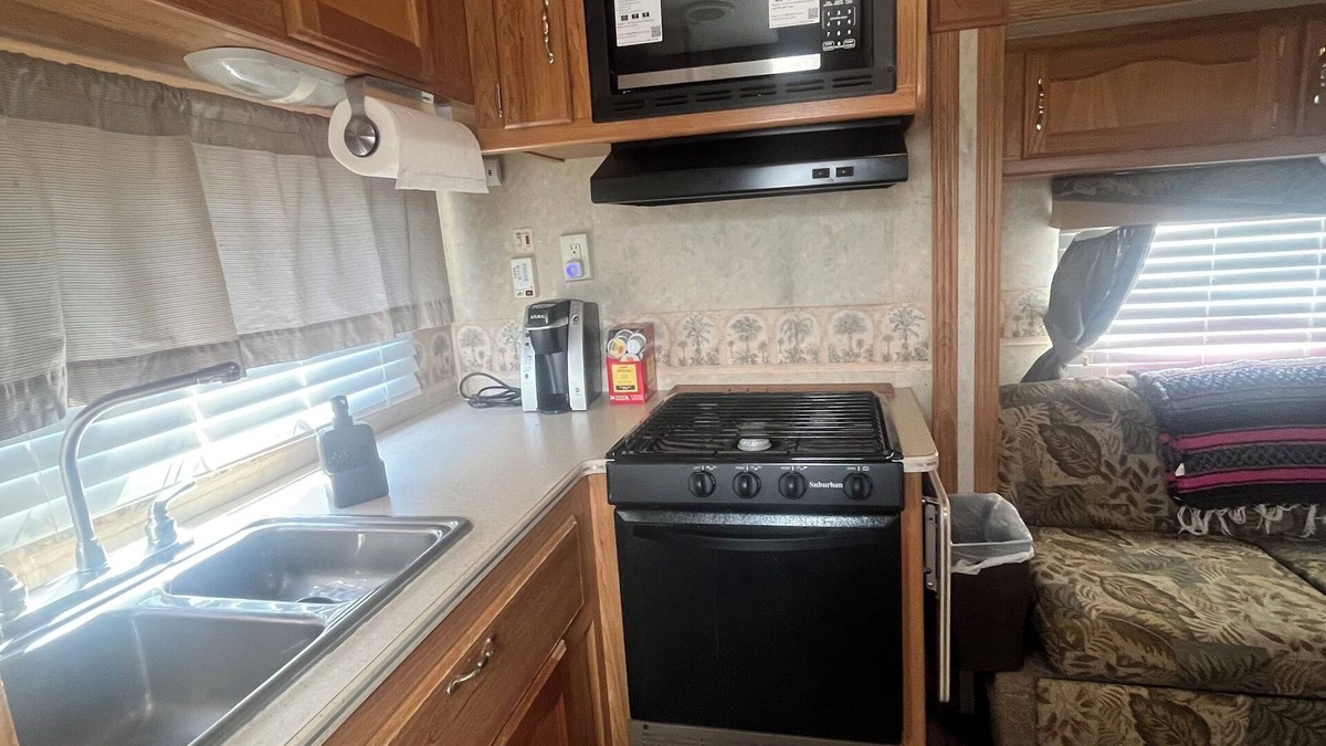 Cameron RV Rental | Nice campground with AC in charming Cameron next to beach and LNG plant.