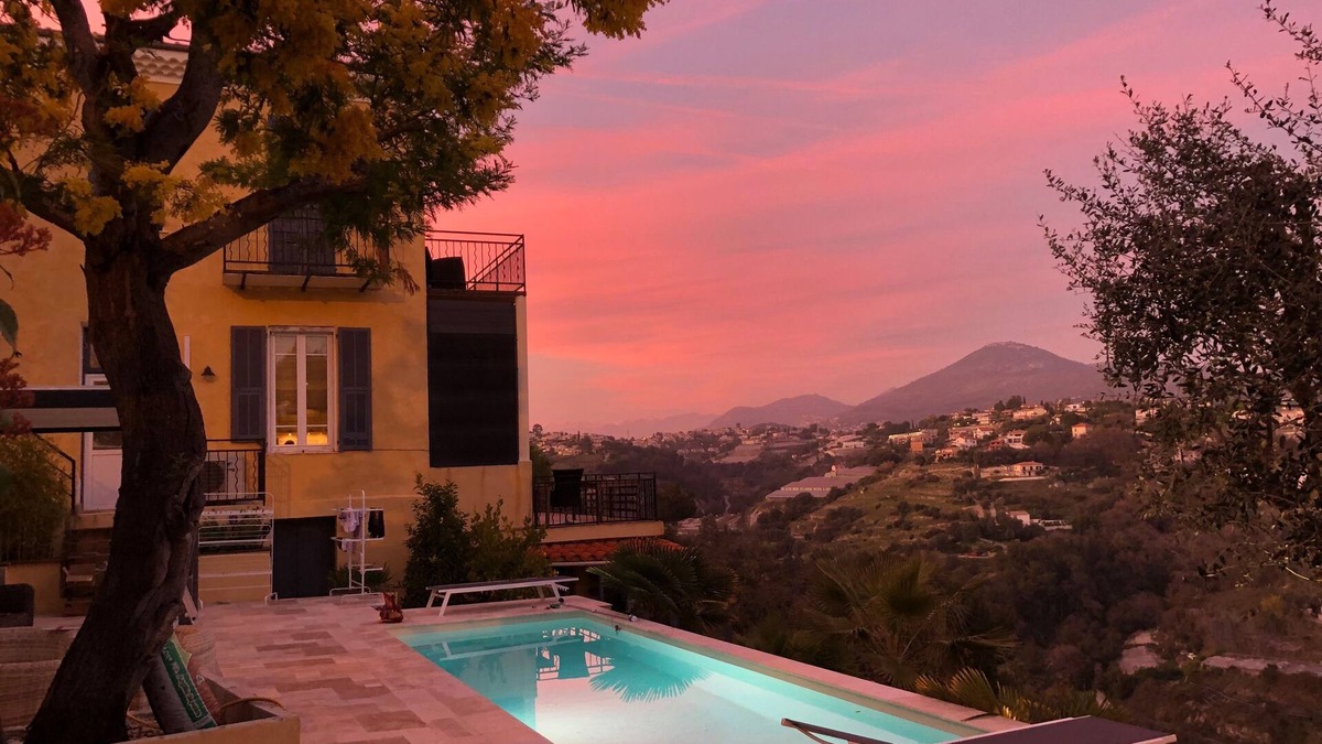 Saint Pierre de Feric Villa | Nice villa, beautiful mountain and sea views, private heated pool. Parking