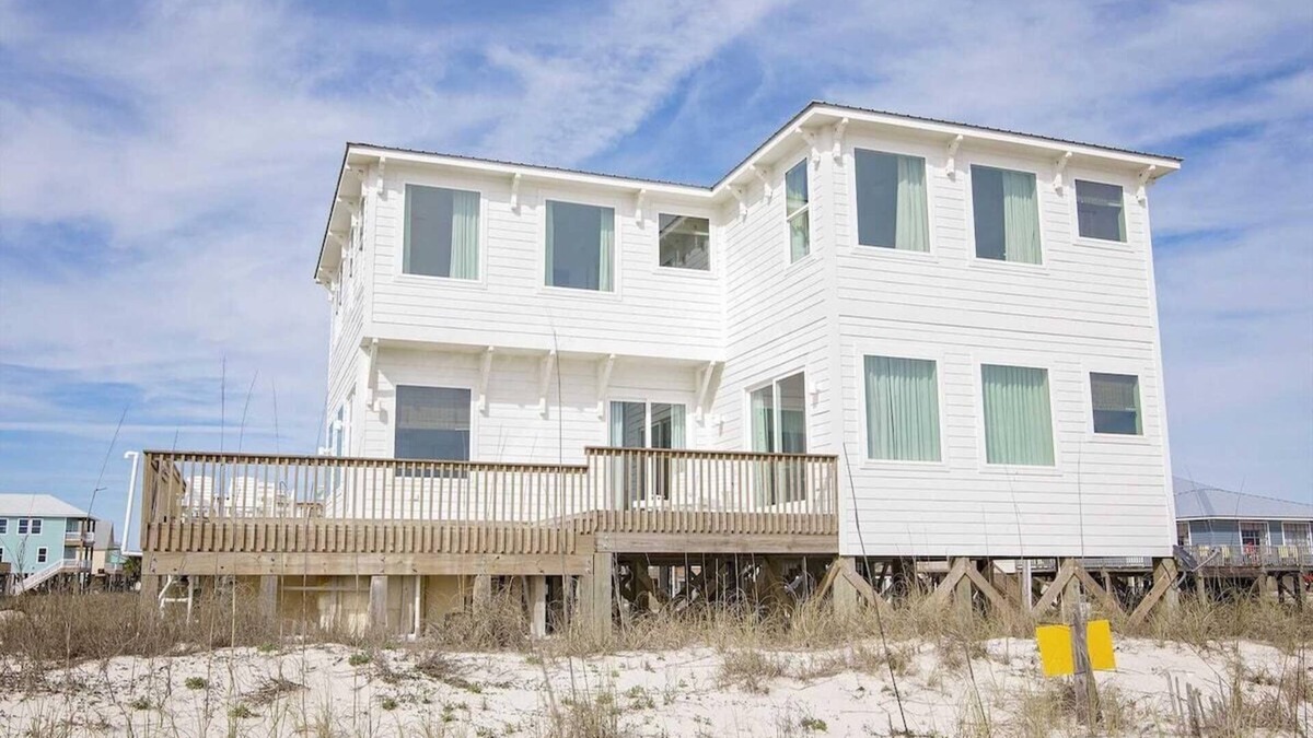 Fort Morgan House | No Shoes 1 Bedroom lockout option Private Heated Pool Gulf Front by Prickett Properties