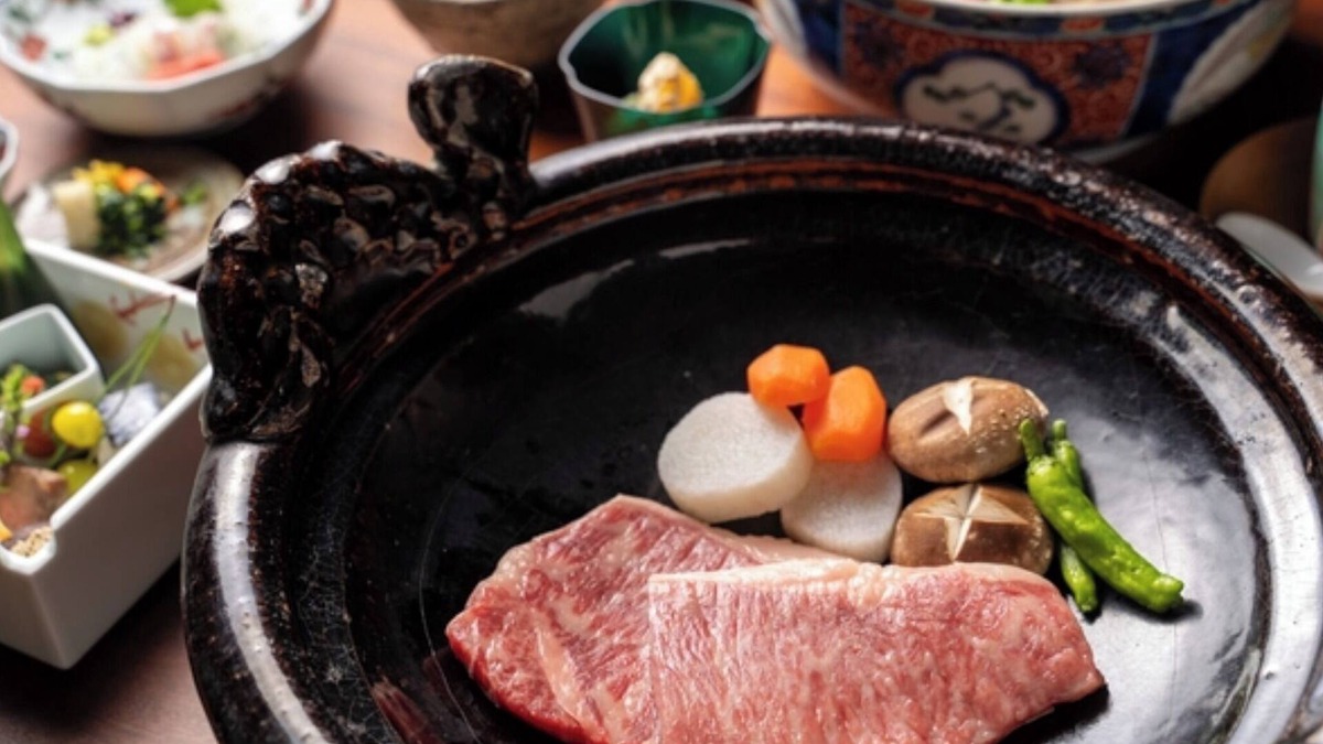 Akamatsumachi Hotel | Nonsmoking Japanesestyle room 8 tatami mats 2 meals included 5th grade Saga beef steak/Saga Saga