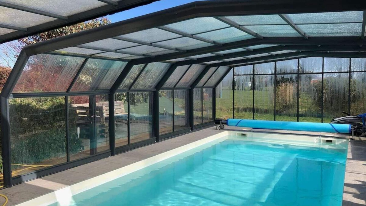 Morainville-Jouveaux House | Normandy house - Heated swimming pool - 30 minutes - Deauville Honfleur