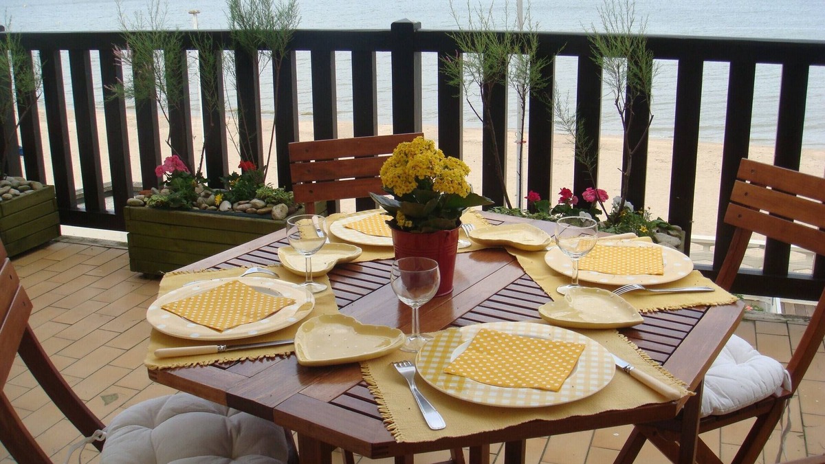 Blonville-sur-Mer Apartment | Normandy, on the beach, The Terrace Between Sky and Sea, panoramic view.
