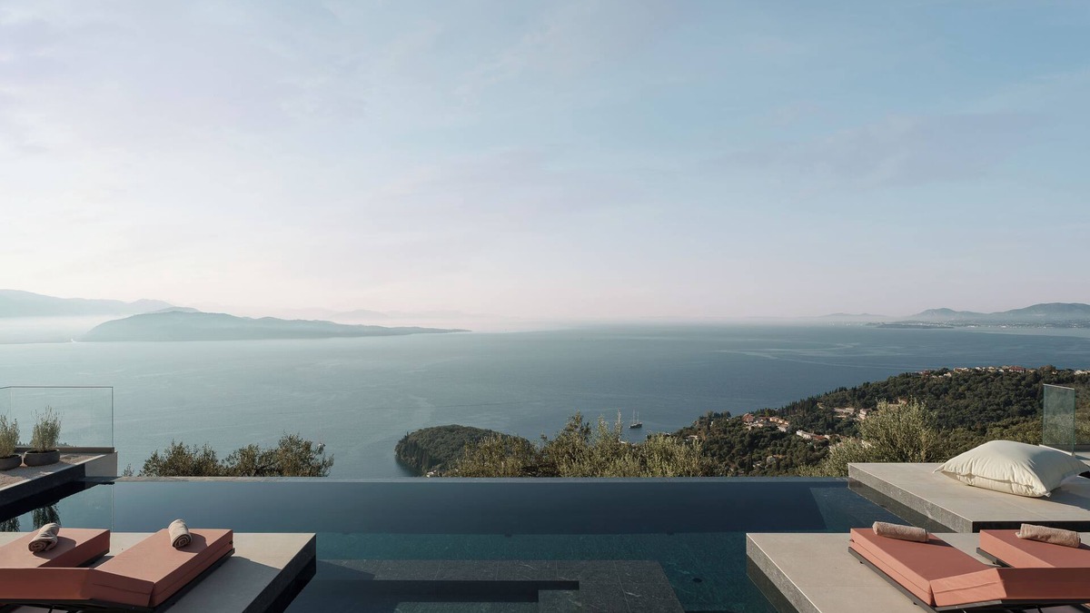 Gimari Villa | Noùs Corfu Villa with free heated swimming pool