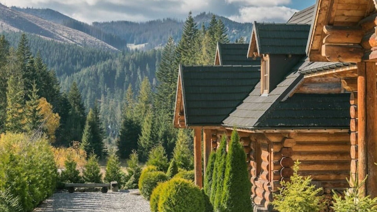 Koscielisko Ski Chalet | Nydala Rustic - 4 bedroom chalet with a fireplace, terrace and mountain views