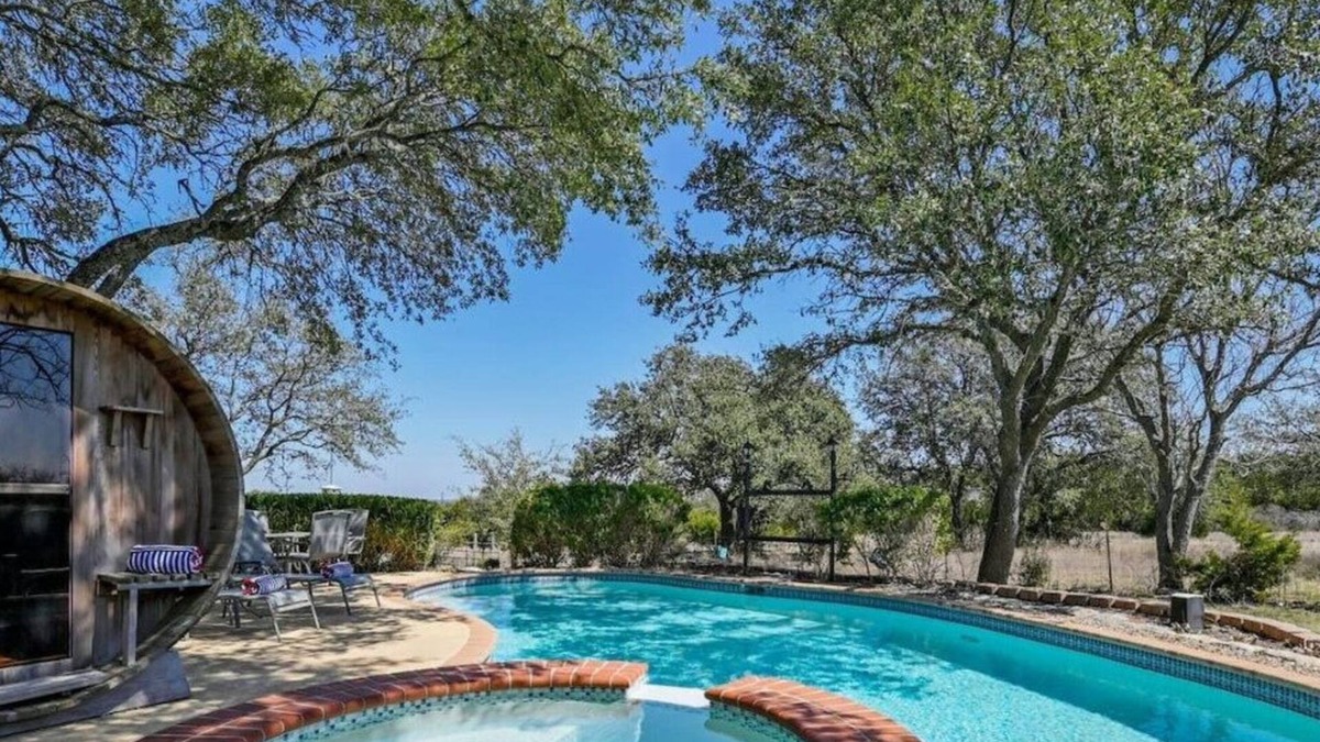 Liberty Hill House | 'Oak Hollow'- 40 Acre Country Escape w/Pool, Sauna, Pet-Friendly!