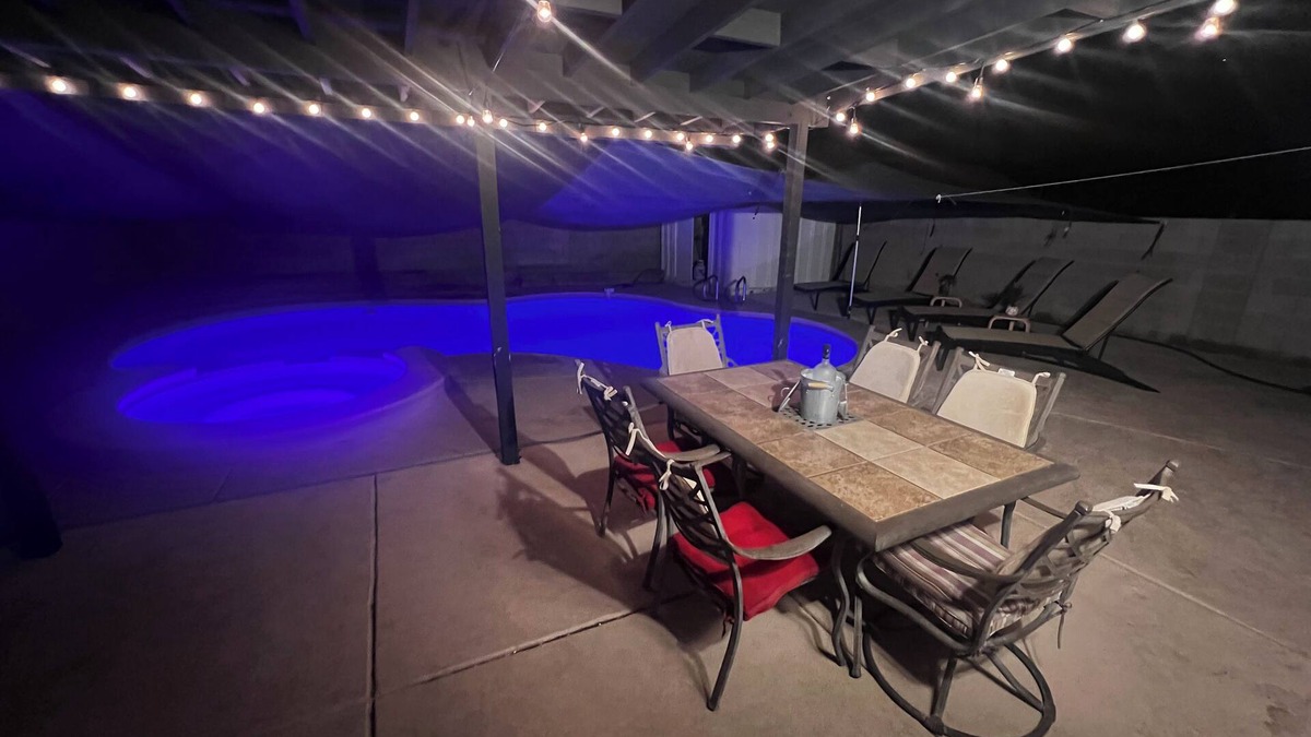 Sunrise Manor House | Oasis Casita with a private Pool and heated spa to relax with your family