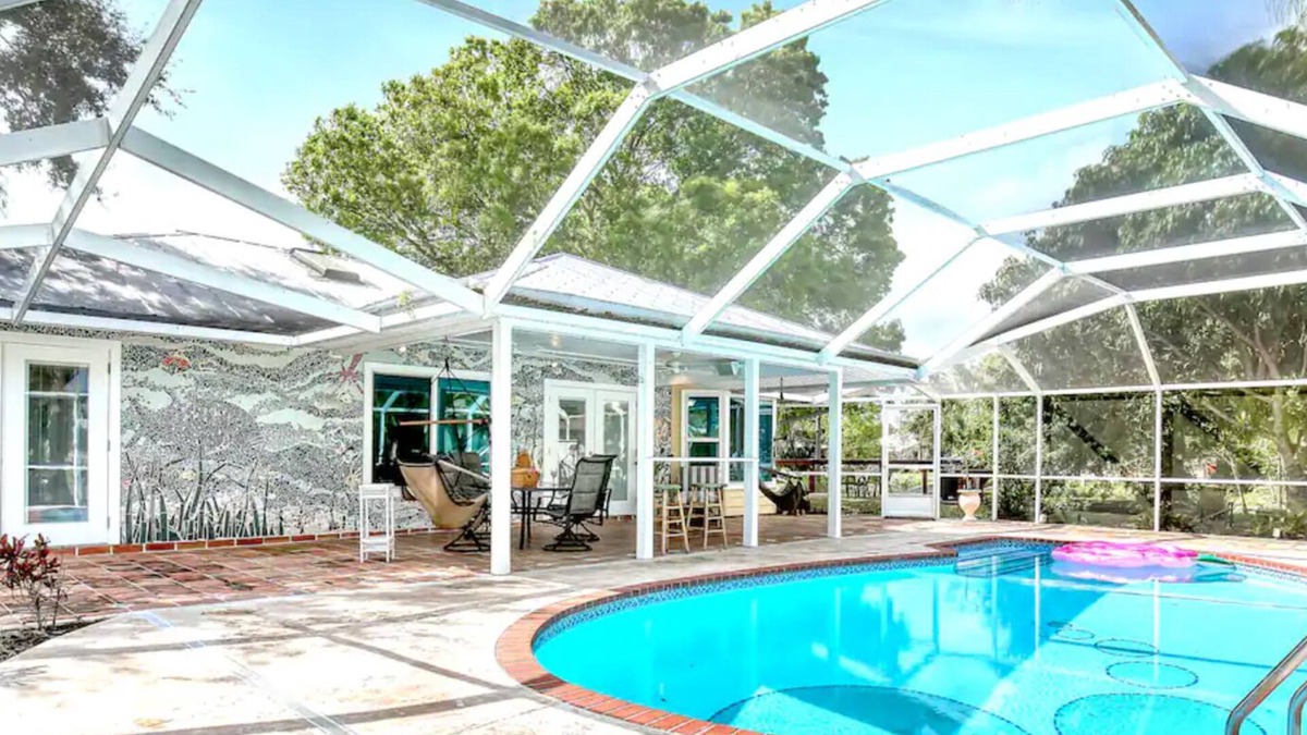 Sebastian Highlands House | Oasis with Heated Saltwater Pool, Pond with Ducks & Koi, Large Yard & King Suite