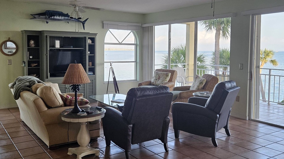 Long Key Condo | Ocean front gated privacy with 3 bedrooms and protected boat slip.