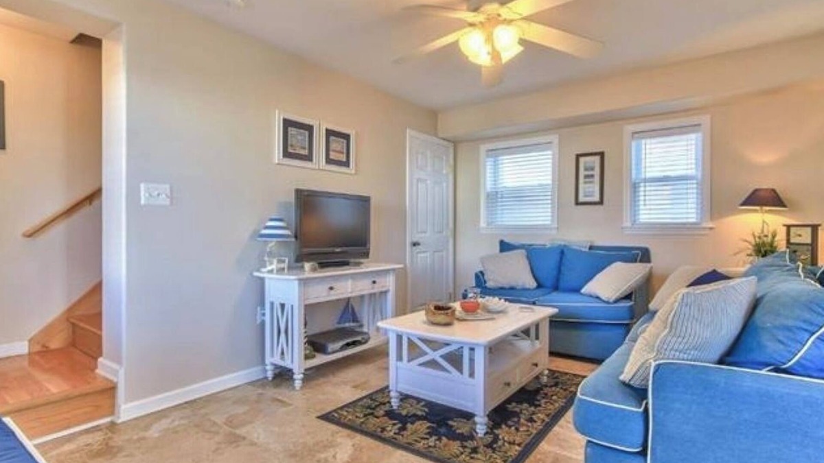 Ship Bottom Condo | Ocean side, 2 Floor Condo, 3rd from the Beach with a fenced in Patio!