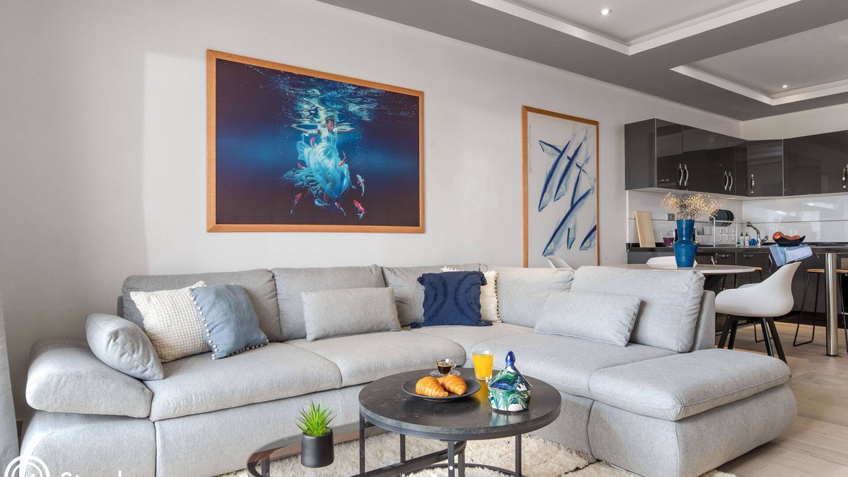 Agadir City Center Apartment | Ocean View Luxury 2 bedrooms near Marina + Parking