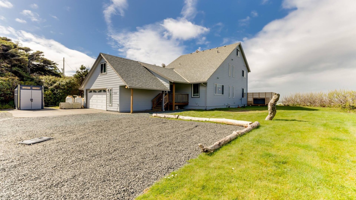 Arch Cape House | Oceanfront, dog-friendly gem with Castle Rock view, hot tub & beach access