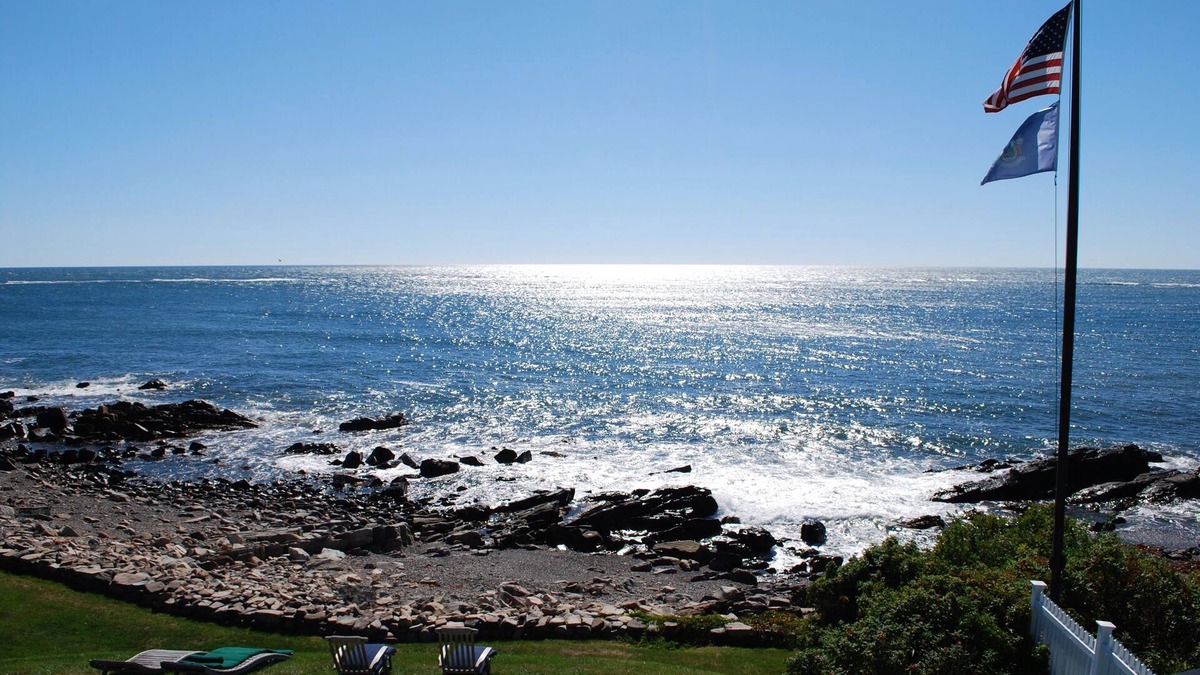 Kennebunkport House | Oceanfront Estate with Private Heated Pool, Tennis Court and Direct Beach Access