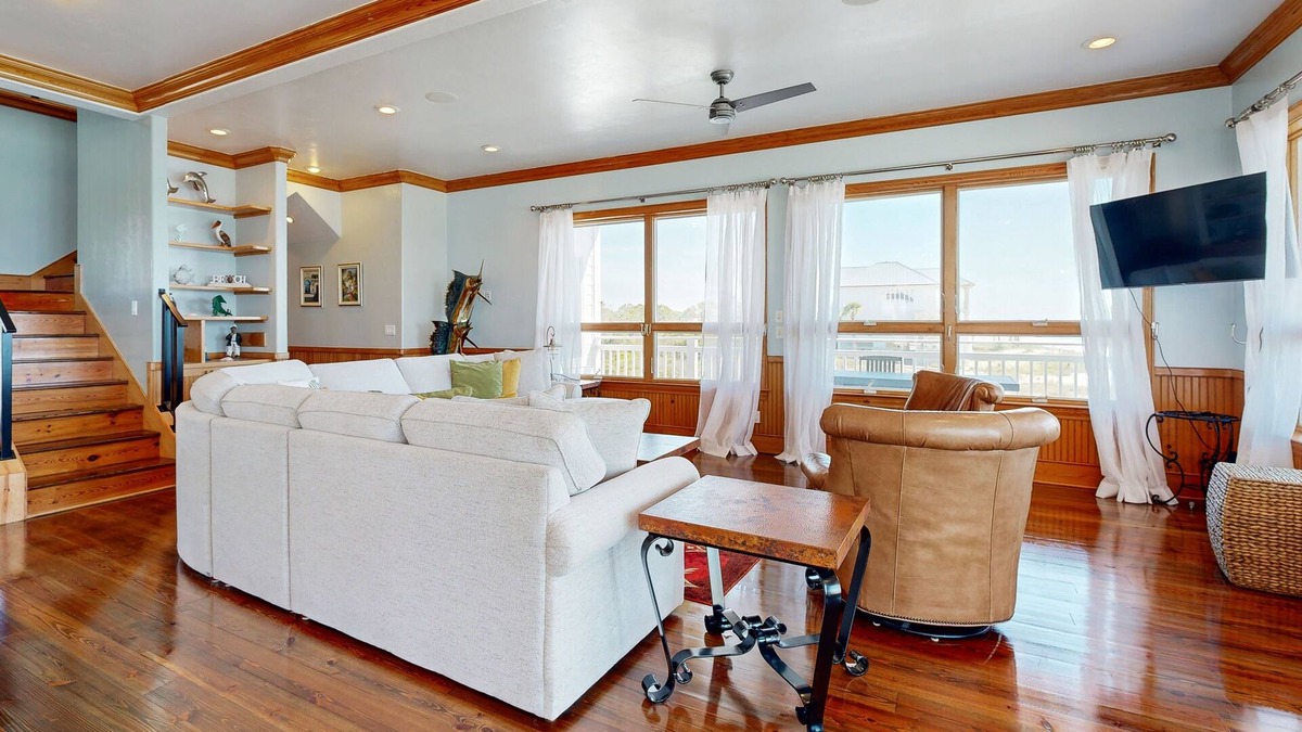Plantation House | Oceanfront home with private dock & rooftop deck - pool, hot tub & tennis access