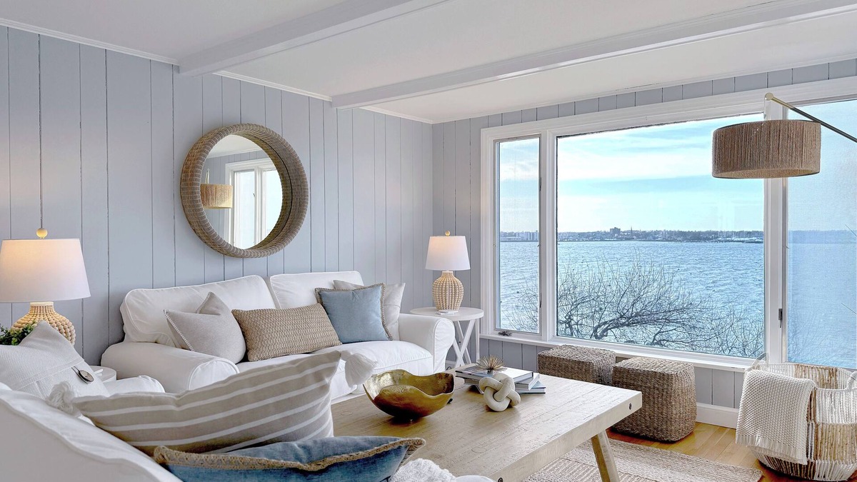 Prides Crossing House | Oceanfront Home with Dock and Patio Views of Salem Harbor. 3 Bed, 2.5 Bath