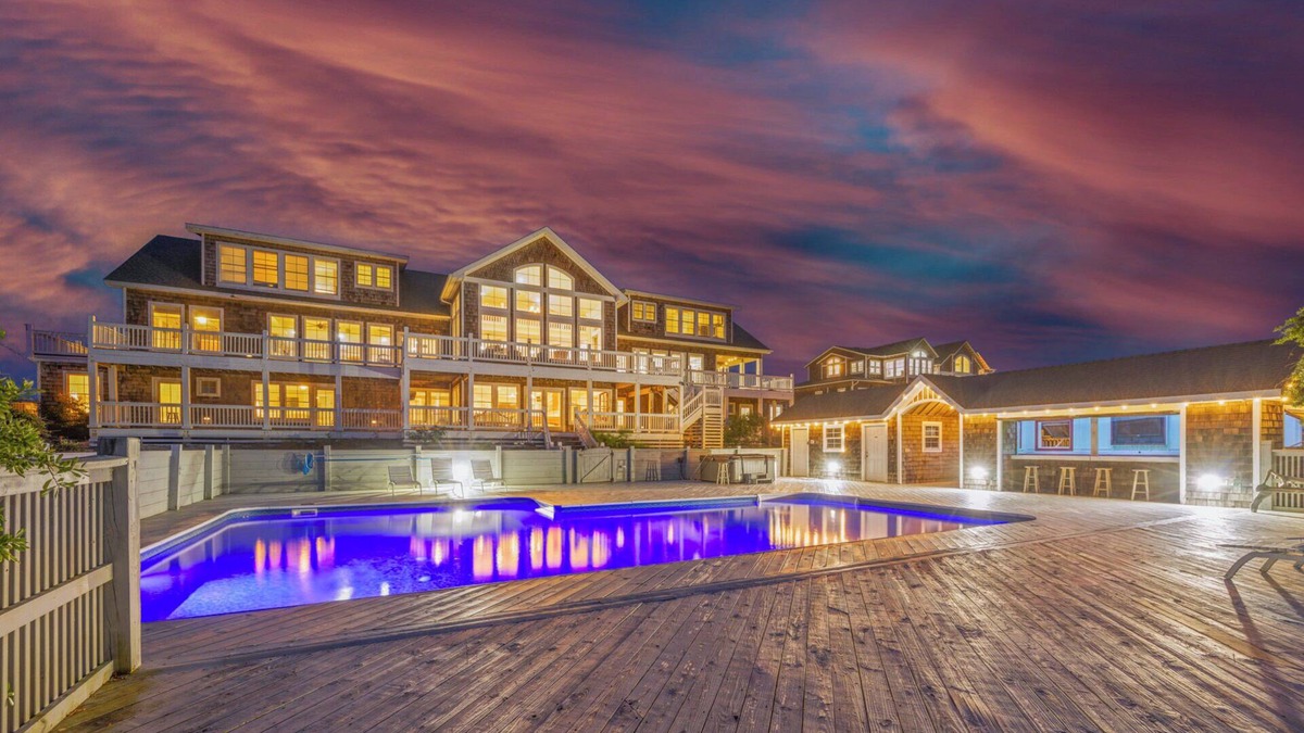Corolla House | Oceanfront Mega-Estate | 32BR - 6 Acres| Pool, Game Room, Theatre, Wild Horses