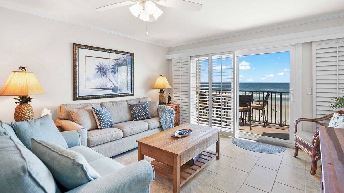 Crescent Beach Condo | Oceanfront, Pool, Tennis, BBQ, Patio, Free Parking