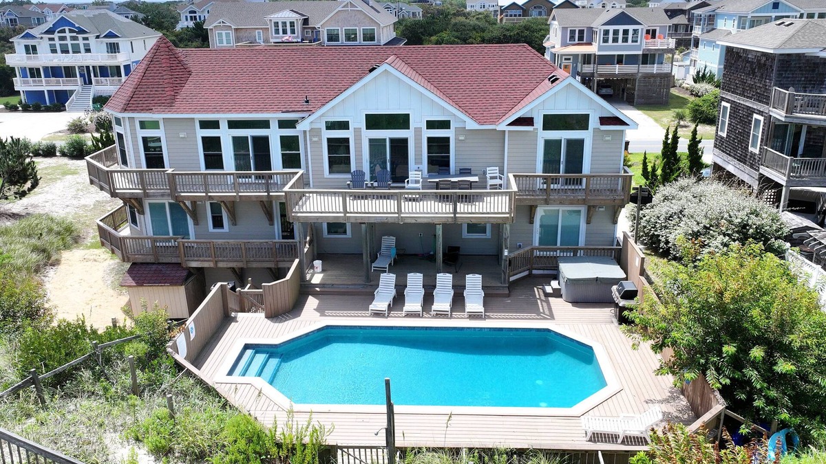 Whalehead Beach House | OCEANFRONT, priv pool & Hot Tub, Rec Room-WL1011, Sea Esta