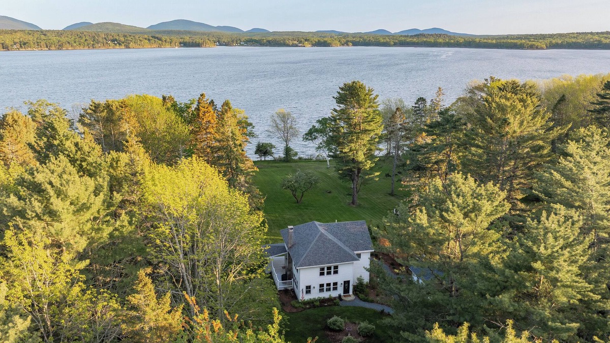 Lamoine Beach Cottage | Oceanfront-shore access-fire pit evenings-Acadia NP Mountain views