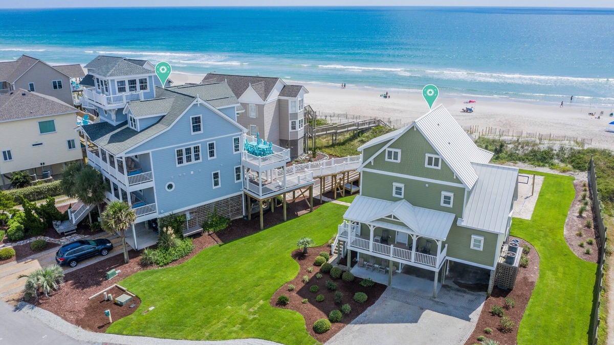 Village of Stump Sound House | OCEANFRONT 5-bdrm Elevator Pool/Tennis Volleyball/Putt-Putt Dogs Welcome!