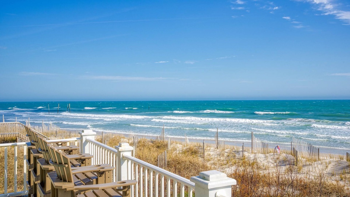 Village of Stump Sound House | Oceanfront home with a pool, tennis, beach access, all new appliances