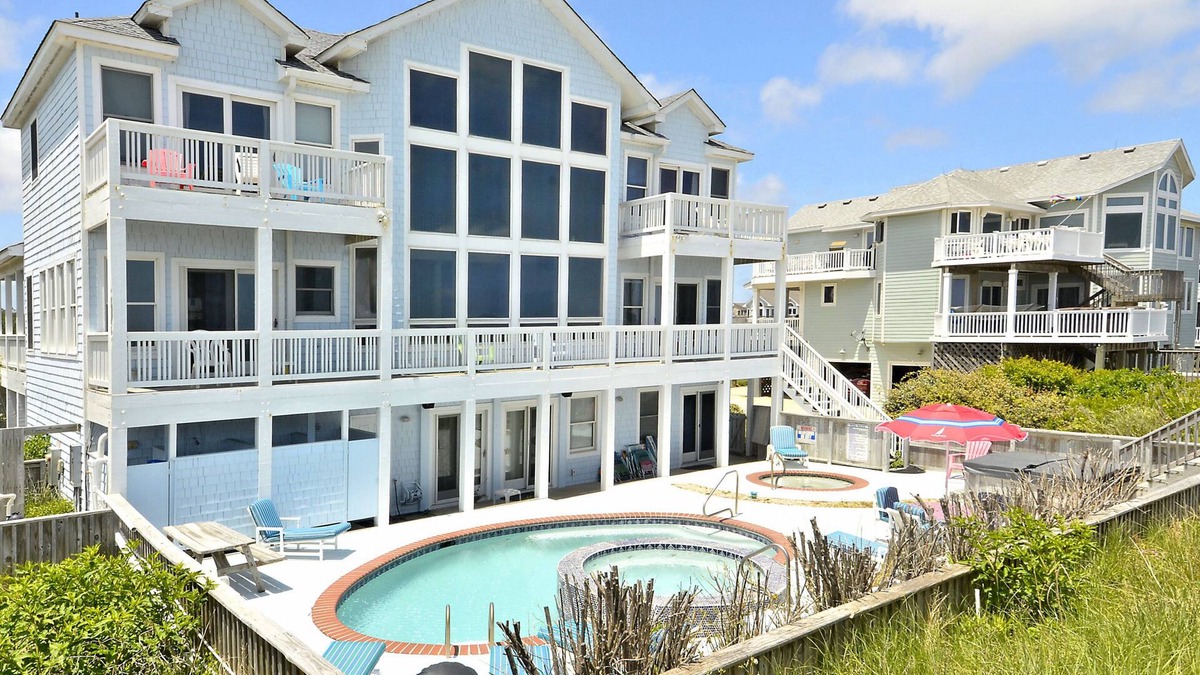 Ocean Hill House | Oceanfront Vacation Fun w/Pool, Kiddie Pool, Hot Tub, Pool Table.