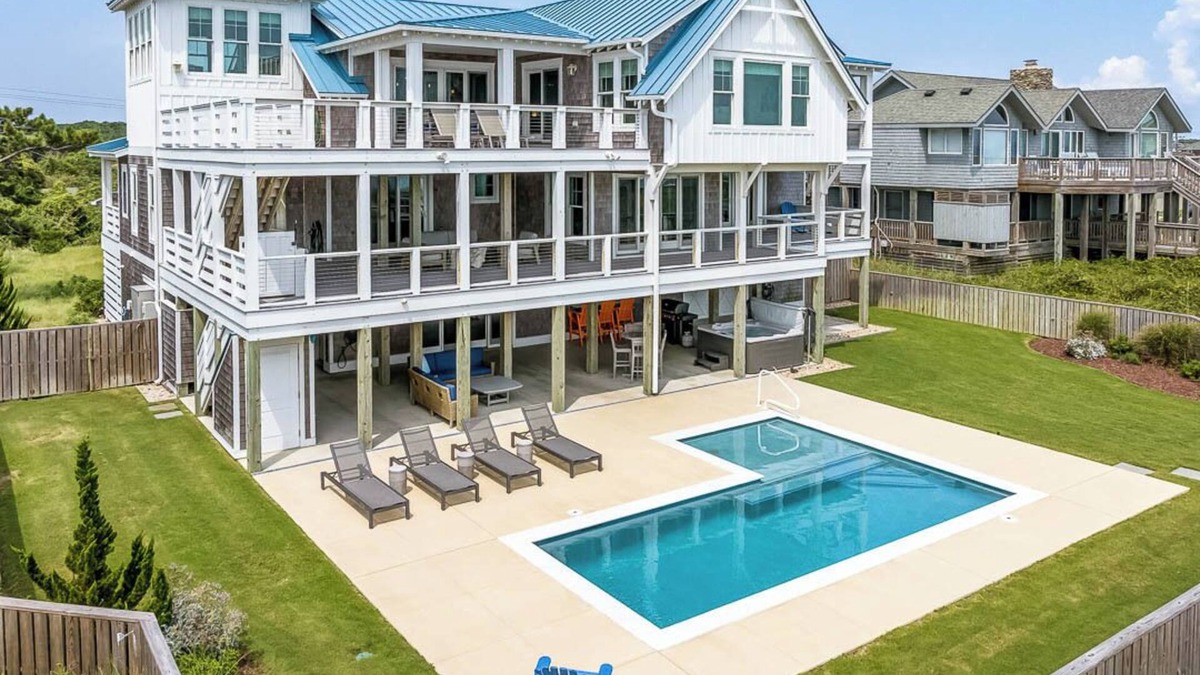 Southern Shores House | Oceans Blue | Oceanfront | Private Pool, Hot Tub