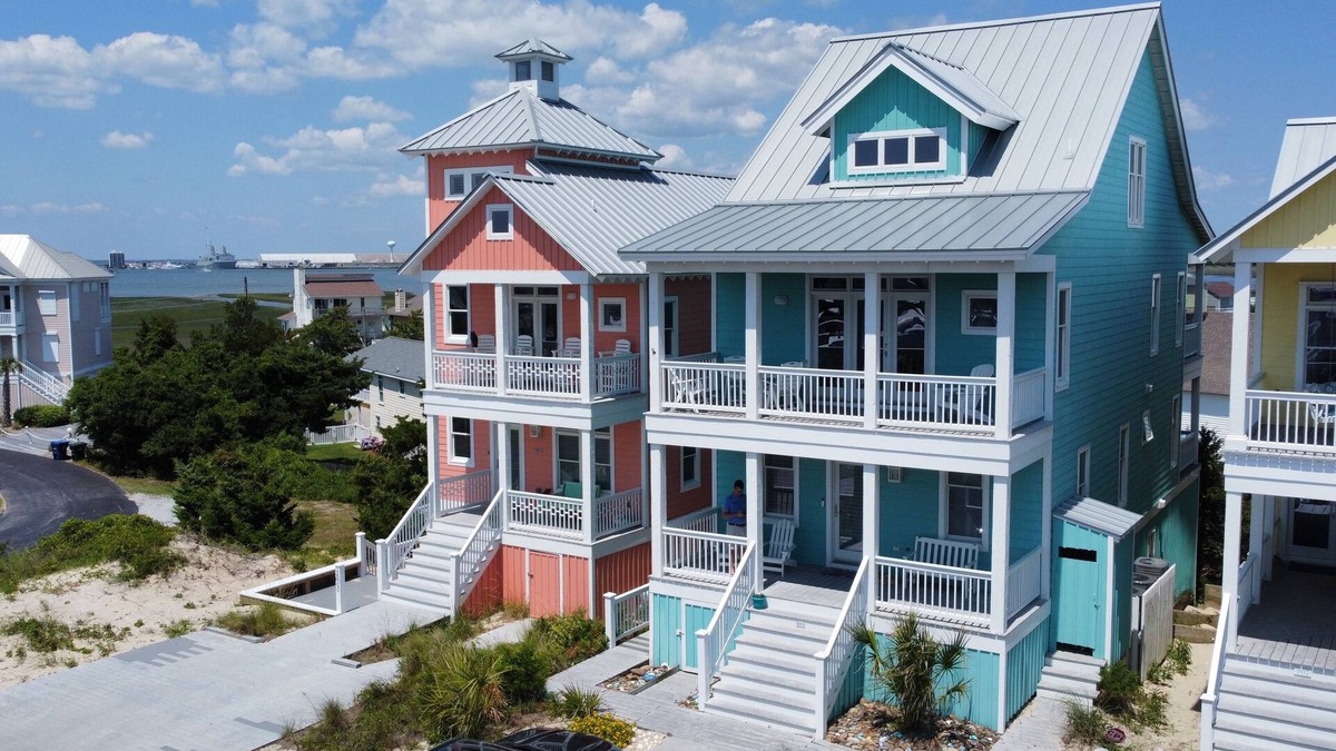 Sea Dreams House | Oceanside Home with water views with community Pool in Dunes and close to beach.