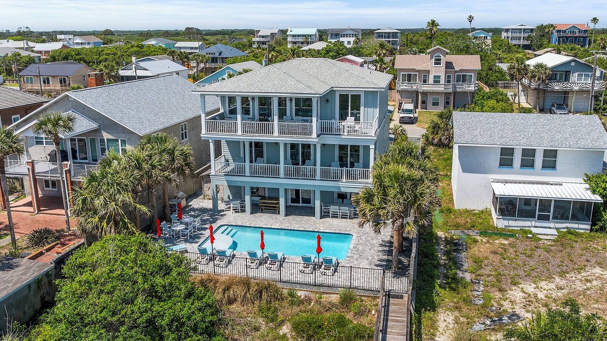 Butler Beach House | OCTOBER-MAJOR SAVINGS! 8BR LUXURY OCEANFRONT, LARGE HEATED POOL, FOOSBALL!