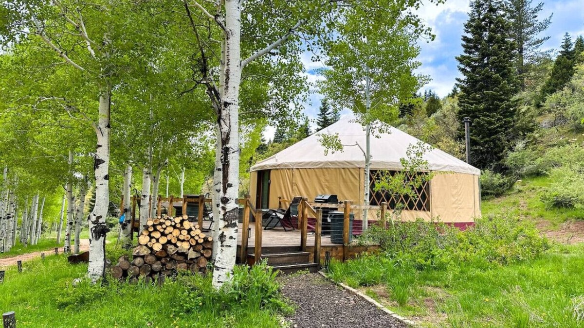 Duck Creek Village RV Rental | Off-Grid Yurt at Angel Valley Ranch