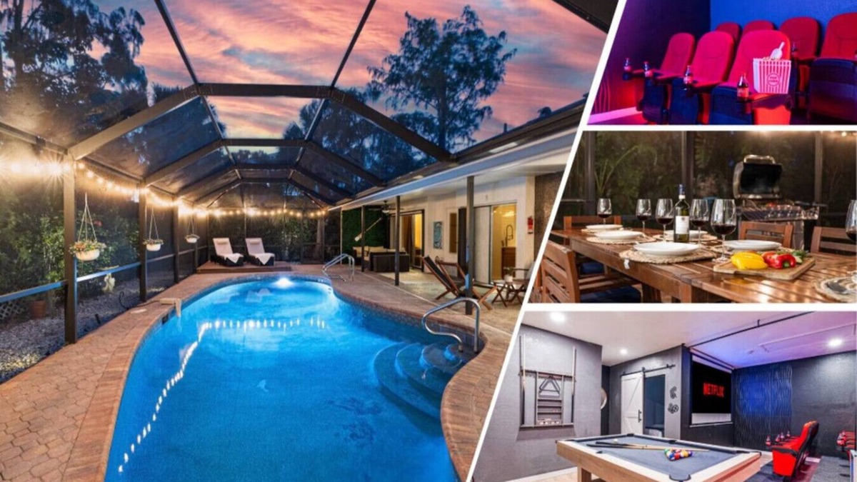 East Naples House | Olam Villa | Free Heated Pool | Secret Room,Cinema
