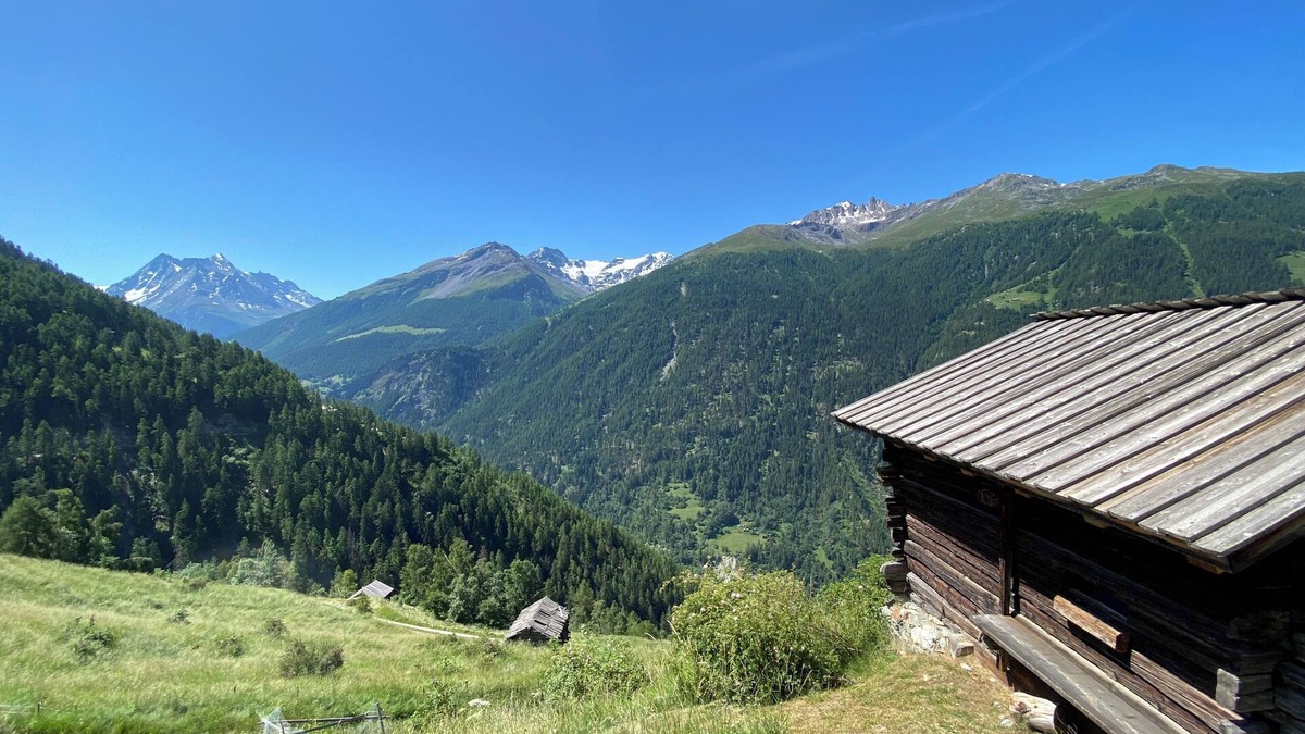 Saint-Martin Cabin | Old Barn Saralex 1600 m. Val d'Hérens, Valais, Switzerland, Swiss Alps