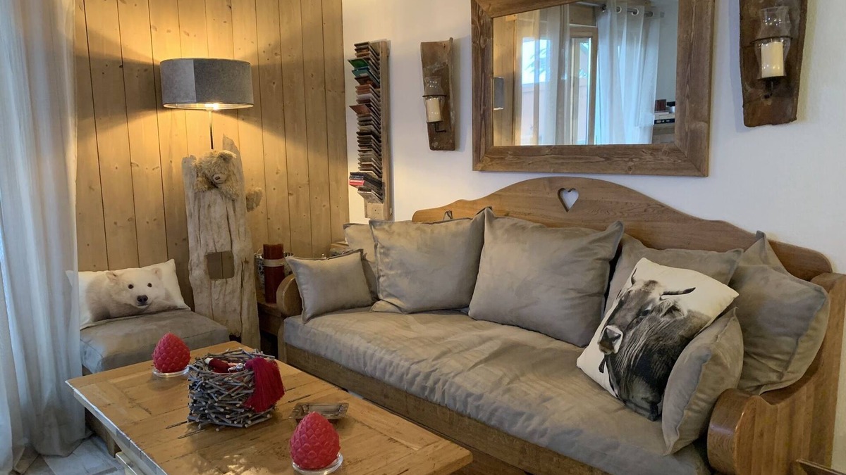 Praz-sur-Arly House | On the outskirts of Megève, 2 1/2 rooms 45M2, sleeps 4 with garden/terrace