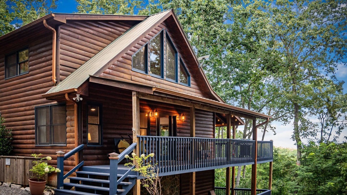 Morganton Cabin | Once Upon an Oak Ledge - Pet Friendly | Hot Tub | Mtn View | Game Room