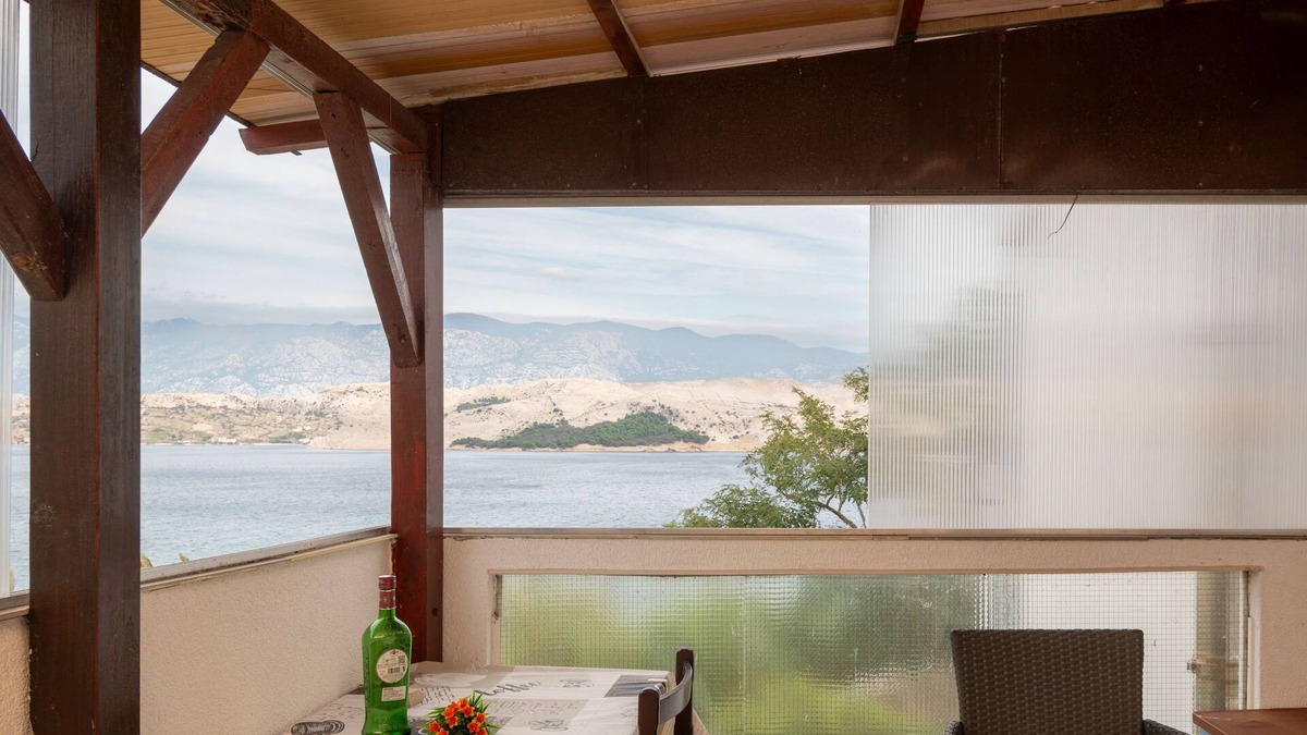 Zrce Apartment | One bedroom apartment with terrace and sea view Sveti Marko, Pag (A-21654-a)