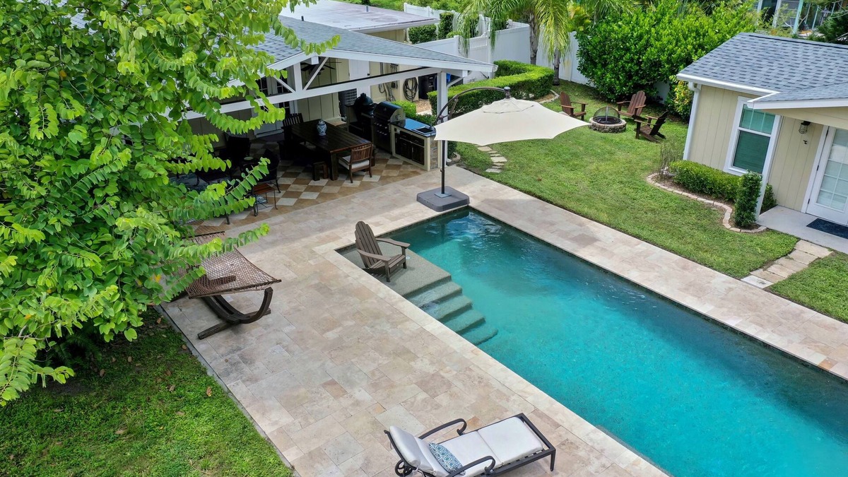 Venice House | One-of-a-Kind Home! Pet Friendly, Fenced, Private Pool! 1 mi to Downtown & Beach
