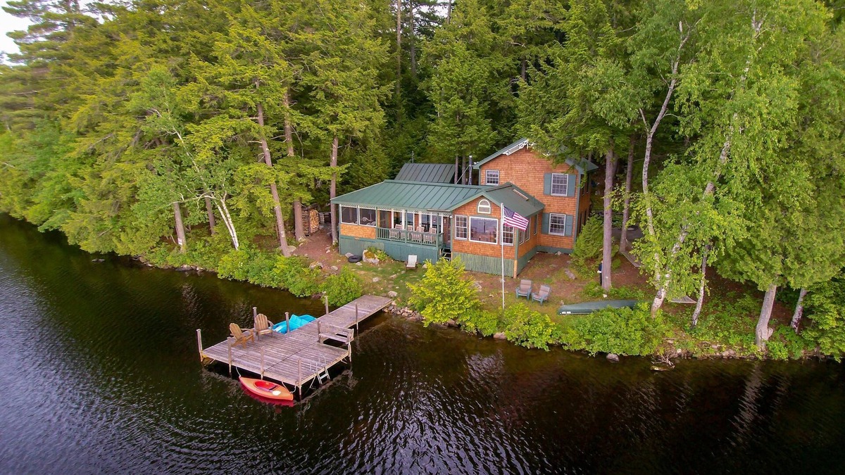Mount Vernon Cottage | One Of Belgrade Lakes Best Kept Secrets, Very Private & 10 Feet From Waters Edge